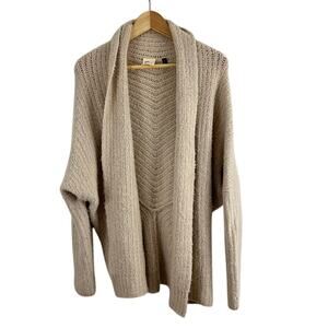 Anthropologie Sleeping on Snow Cream Cardigan Sweater Women Small